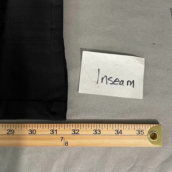 Isaac Mizrahi Live Size 10 Black Ponte Knit Pull On Pants Dark Straight Leg - Picture 12 of 13